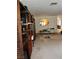 Open floor plan with shelves and archway. There is a cat in the room at 4444 Denia Cir, Las Vegas, NV 89108