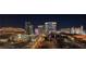 Stunning nighttime view of the Las Vegas strip featuring brightly lit hotels and busy streets below at 4525 Dean Martin Dr # 2203, Las Vegas, NV 89103
