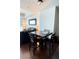 Comfortable dining area with seating for four, next to the living room at 4525 Dean Martin Dr # 2203, Las Vegas, NV 89103