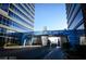 View of the grand entrance to Panorama Towers with porte cochere and manicured landscaping at 4525 Dean Martin Dr # 2203, Las Vegas, NV 89103