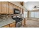 Kitchen with modern appliances and eat in kitchen at 5401 Broadwater Ln, Las Vegas, NV 89130