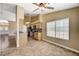 Bright kitchen with stainless steel appliances and tile flooring at 5401 Broadwater Ln, Las Vegas, NV 89130