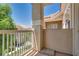 A cozy balcony with a railing offers a private outdoor space with views of the surrounding community at 5855 Valley Dr # 2106, North Las Vegas, NV 89031
