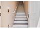 Well-maintained stairway with a neutral color scheme, providing access to upper levels of the home at 5855 Valley Dr # 2106, North Las Vegas, NV 89031