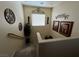 Stairwell featuring carpeted stairs, neutral colored walls and decor at 6329 Kitamaya St, North Las Vegas, NV 89031