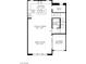 Main floorplan view featuring the kitchen, casual dining, great room, powder room, and covered balcony at 650 Agate Bridge St, Las Vegas, NV 89138