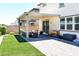 Well-maintained backyard with covered patio area and pavers at 8186 Guadiano Ave, Las Vegas, NV 89113