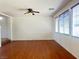 Open living room with hardwood floors and natural light at 9299 Adamshurst Ave, Las Vegas, NV 89148