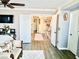 The main bedroom provides access to other rooms via white doors at , Las Vegas, NV 89141