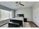 Bedroom with ceiling fan, ample natural light, wood floor, and neutral paint at 1013 Corsica Ln, Las Vegas, NV 89144