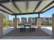 Serene community pavilion offering shaded seating and views of the surrounding modern neighborhood at 11658 Midnight Melody Ave, Las Vegas, NV 89138