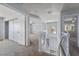 This home features an upstairs landing with open staircase and bedroom access at 3221 Epson St, Las Vegas, NV 89129