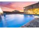 Inviting swimming pool with waterfall feature perfect for relaxing outdoors at 6209 Exquisite Ave, Las Vegas, NV 89110