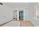 Bright bedroom with an air mattress, neutral carpet, and access to an ensuite bathroom at 6868 Sky Pointe Dr # 1107, Las Vegas, NV 89131