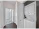 Convenient, stacked washer and dryer appliances located just off the hallway at 8805 Jeffreys St # 1048, Las Vegas, NV 89123
