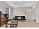 Bedroom featuring carpet, a futon, and natural light at 9024 Hazy Haven Ct, Las Vegas, NV 89149