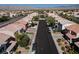 Street view of a neighborhood showcasing the home's location and curb appeal at 9709 Casper Peak Ct, Las Vegas, NV 89117