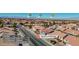 Aerial view of home's proximity to the Raiders Stadium, Las Vegas Strip, and Downtown Las Vegas at 1006 Blue Lantern Dr, Henderson, NV 89015