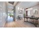 Bright home office with stylish decor and ample workspace overlooking a view at 10342 Kesington Dr, Las Vegas, NV 89135