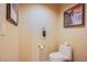 Toilet and wall decoration in the guest bathroom at 125 E Harmon Ave # 2801 & 2803, Las Vegas, NV 89109