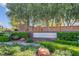 A landscaped entrance to the Hearthstone at Providence community at 10135 Haymarket Peak Ave, Las Vegas, NV 89166