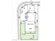 Plat map showing the lot dimensions and house plan of the property, including entry and street location at 10442 Luna Mezza Ave # Lot 187, Las Vegas, NV 89141