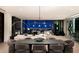 Elegant living room with a fireplace, comfortable seating, and panoramic city views at 11660 Summit Club Dr # 204, Las Vegas, NV 89135