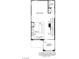 Open-concept second-floor floorplan featuring kitchen, balcony, great room, pantry and powder room at 1529 Little Penguin St, Las Vegas, NV 89138