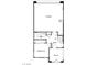 Detailed first-floor floorplan showcasing the layout of garage, bedroom, bath, porch, and entry at 1529 Little Penguin St, Las Vegas, NV 89138