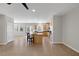 Bright living area features tile flooring, a kitchen island, and backyard access at 2405 Esteem Ridge Dr, Henderson, NV 89052