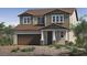 Charming two-story home with a two-car garage and low maintenance front yard at 3697 Alla Rocca Ave, Henderson, NV 89044