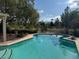 Sparkling pool reflecting the sky and surrounding golf course, a serene outdoor oasis at 5401 Painted Sunrise Dr, Las Vegas, NV 89149