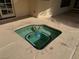 In-ground spa with tiling, seamlessly integrated into the patio area for easy access and enjoyment at 5401 Painted Sunrise Dr, Las Vegas, NV 89149