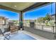 Spacious patio with outdoor seating and views at 689 Rogue Wave St, Las Vegas, NV 89138
