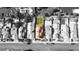 Stunning aerial view of a home showcasing its layout, landscaping, and neighborhood surroundings at 7329 Restful Springs Ct, Las Vegas, NV 89128