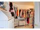 Walk-in closet with custom shelving and organization, creating a tidy space at 98 Milicity Rd, Henderson, NV 89012