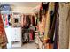 Spacious walk-in closet with clothing racks, shelving, and built-in organization solutions at 98 Milicity Rd, Henderson, NV 89012
