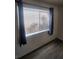 Bedroom window view featuring contemporary dark curtains and blinds at 2784 Belcastro St, Las Vegas, NV 89117