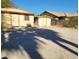 Backyard shed with window and door on a gravel lot at 2784 Belcastro St, Las Vegas, NV 89117