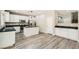 Modern kitchen with stainless steel appliances, granite countertops, an island, and recessed lights at 3437 Visionary Bay Ave, North Las Vegas, NV 89081