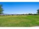 Expansive green field with mountain views and beautiful blue sky at 3708 Fuselier Dr, North Las Vegas, NV 89032