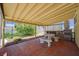 Backyard patio with built-in grill and stone picnic table at 4280 Cicada Way, Las Vegas, NV 89121