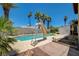 Inviting swimming pool with a slide, perfect for hot summer days and Gathering fun at 4280 Cicada Way, Las Vegas, NV 89121