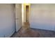 Neutral painted bedroom featuring closet, carpet flooring, and doorway at 4300 N Lamont St # 232, Las Vegas, NV 89115