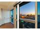 Balcony view showcasing vibrant city lights visible from the expansive windows at 4471 Dean Martin Dr # 1707, Las Vegas, NV 89103