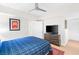 Cozy bedroom features a ceiling fan and modern decor at 4471 Dean Martin Dr # 1707, Las Vegas, NV 89103