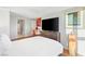 Stylish bedroom featuring a study desk, modern furniture, and bright, natural light at 4471 Dean Martin Dr # 1707, Las Vegas, NV 89103