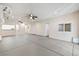 Finished basement with neutral flooring, recessed lights, and open floorplan at 4676 E Alexander Rd, Las Vegas, NV 89115