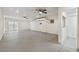 Spacious basement area with recessed lights, ceiling fans and neutral paint at 4676 E Alexander Rd, Las Vegas, NV 89115