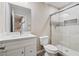 Modern bathroom with updated vanity, glass shower, and contemporary finishes at 4676 E Alexander Rd, Las Vegas, NV 89115